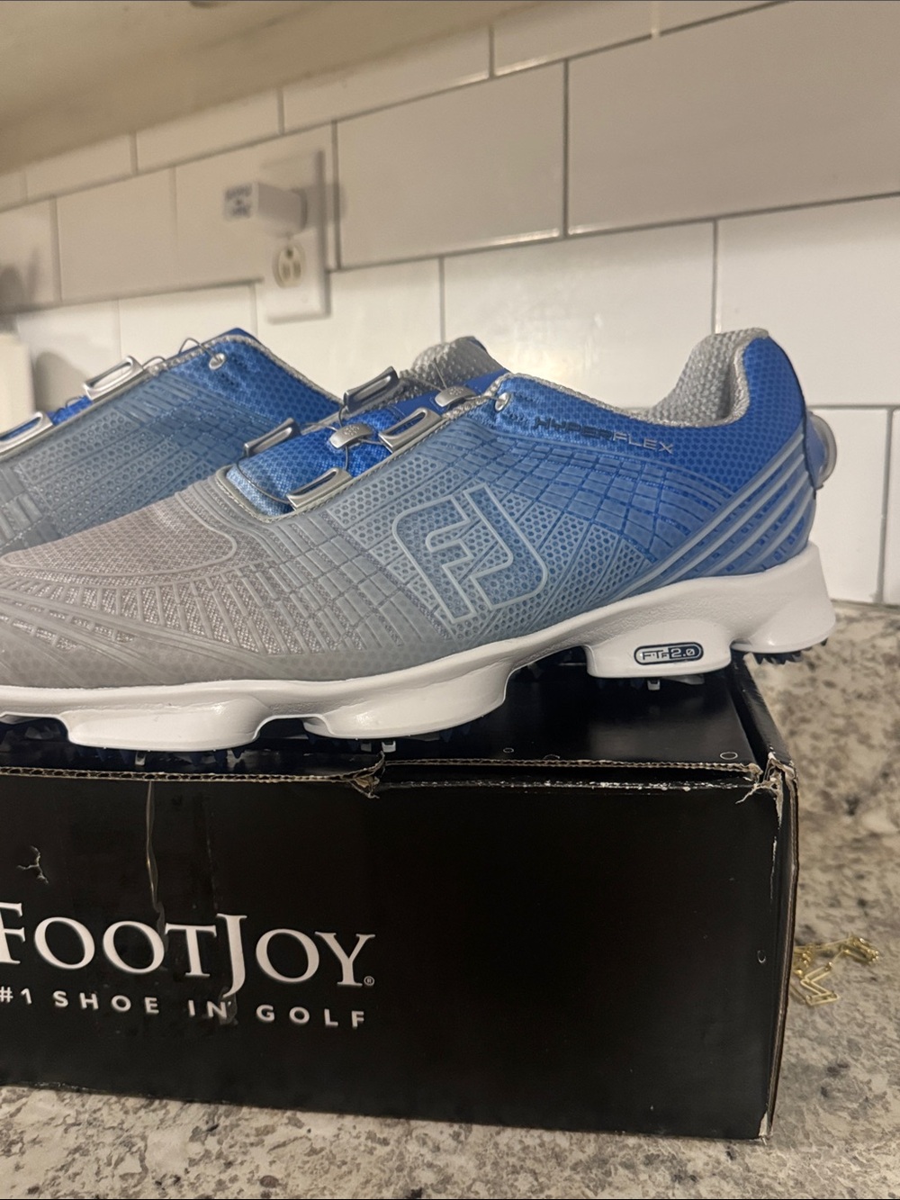 FootJoy Men’s Blue and Gray Athletic Golf Shoes